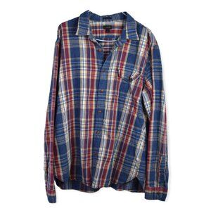J Crew Shirt XL Mens Plaid Button Down Long Sleeve Multicolor Collared